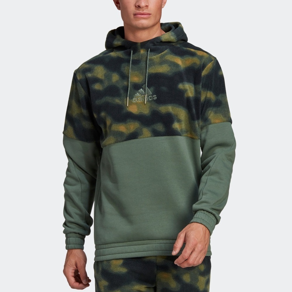 Adidas Polar Fleece Nature Hoodie - Picture 1 of 10